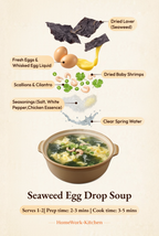 🥣 Beginner-Friendly Seaweed Egg Drop Soup