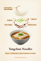 🍜 Beginner-Friendly Yangchun Noodles